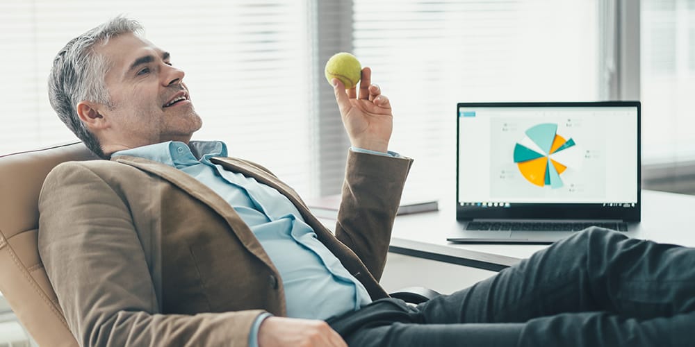  Man at desk