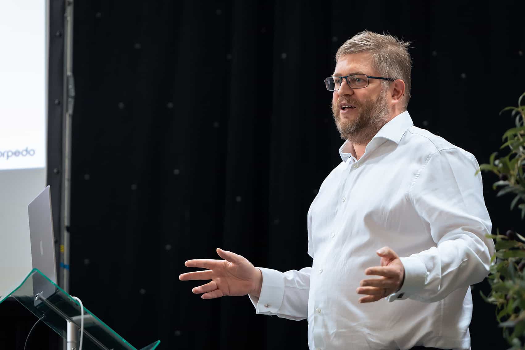  Jez speaking at the Torpedo February 2023 All Hands Meeting