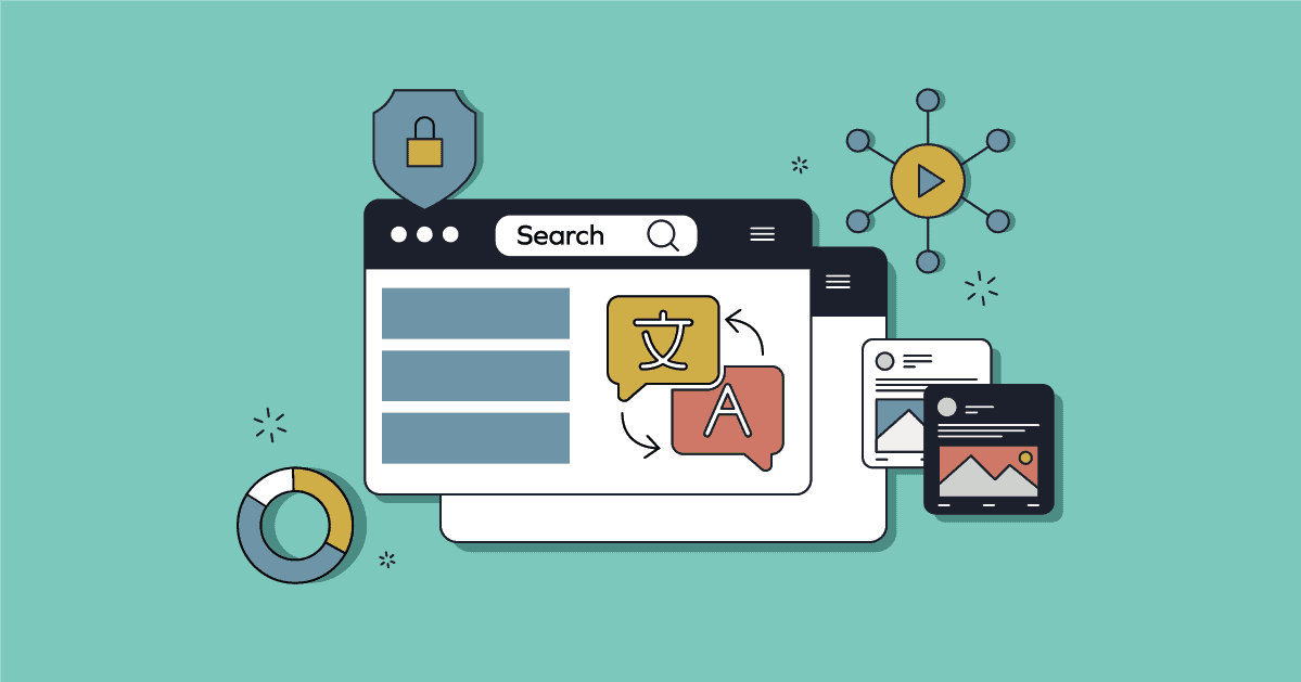  Illustration showing various digital elements of UX design